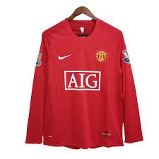 Camiseta de manga larga del Manchester United 07/08