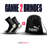 Chuteira Futsal Puma Future Z 1.3 IC Prata e Azul "Neymar Rare"
