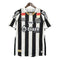 Camiseta de visitante del Santos 24/25 - Blanca y negra - Con patrocinio