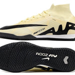 Chuteira Futsal Nike Air Zoom Mercurial Superfly 9 Elite IC Bege e Preta "Mad Ready Pack"