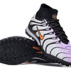 Chuteira Society Nike Air Zoom Mercurial Superfly 9 Elite TF Branca, Roxa e Preta