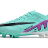 Chuteira Campo Nike Air Zoom Mercurial Vapor 15 Elite FG Verde e Roxa "Peak Ready Pack"