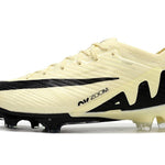 Chuteira Campo Nike Air Zoom Mercurial Vapor 15 Elite FG Bege e Preta "Mad Ready Pack"