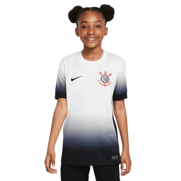 Conjunto infantil Corinthians I 24/25 - Blanco y negro