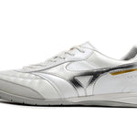 Chuteira Futsal Mizuno Morelia Sala IC Branca e Prata "Beta Shining"