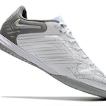 Chuteira Futsal Nike Tiempo Legend 9 Elite Branca e Cinza "Focus"