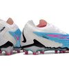 Chuteira Campo Nike Phantom GX Elite FG Azul e Branca "Blast Pack"