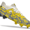 Chuteira Campo Puma Future Ultimate FG Amarela e Cinza "Voltage Pack"