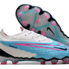 Chuteira Campo Nike Phantom GX Elite FG Azul e Branca "Blast Pack"