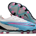 Chuteira Campo Nike Phantom GX Elite FG Azul e Branca "Blast Pack"