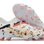 Chuteira Campo Puma Future 7 FG Branca "Creativity Pack"