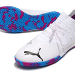 Chuteira Futsal Puma Future Z 1.3 IC Branca e Azul