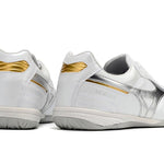 Chuteira Futsal Mizuno Morelia Sala IC Branca e Prata "Beta Shining"