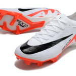 Chuteira Campo Nike Air Zoom Mercurial Vapor 15 Elite FG Branca e Vermelha "Ready Pack"