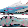 Chuteira Campo Nike Phantom GX Elite FG Azul e Branca "Blast Pack"