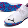 Chuteira Society Puma Future Z 1.3 TF Branca e Azul