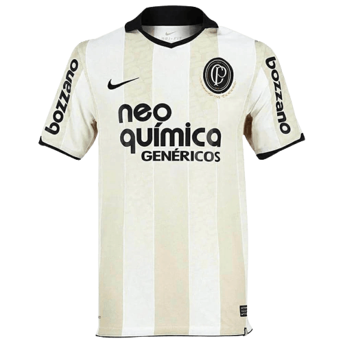Camiseta retro del centenario del Corinthians - Blanca
