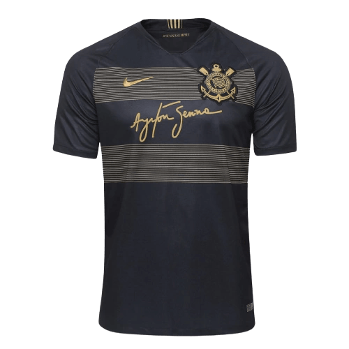 Camiseta retro Ayrton Senna 18/19 del Corinthians - Negra