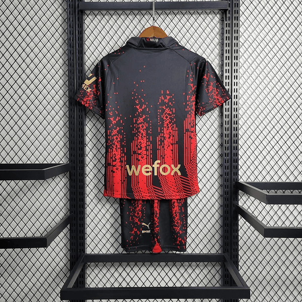 Kit infantil del AC Milan 2023/24