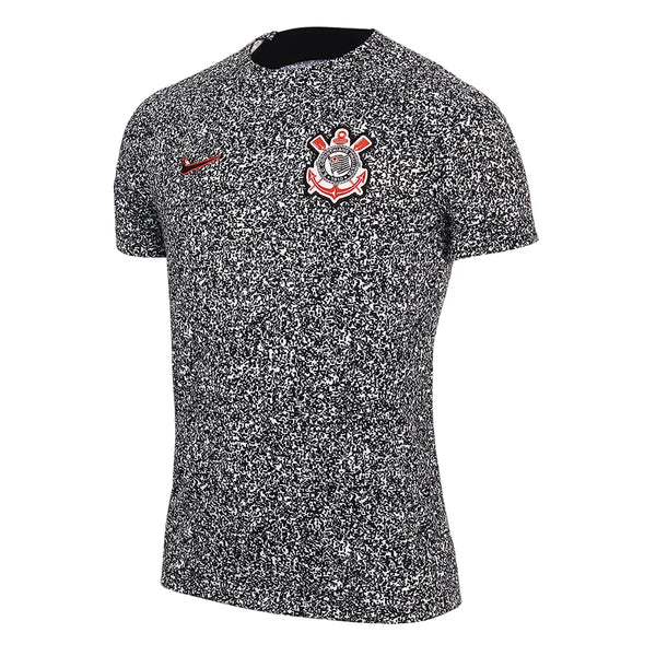 Camiseta prepartido del Corinthians 24/25 - Blanco y negro