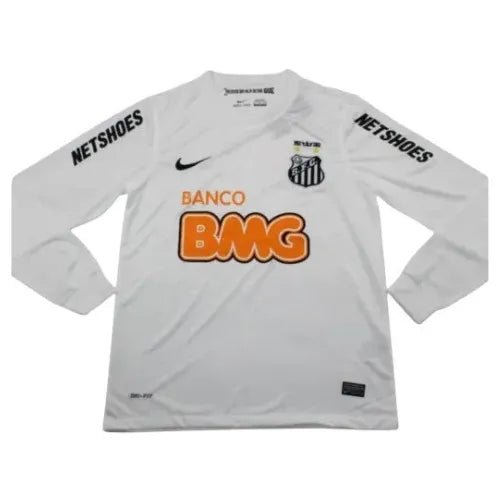 Camisa retro de manga larga del Santos Home 11/12 - Blanca