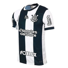 Camiseta de la tercera equipación del Corinthians 24/25 - Blanco y negro - Con patrocinios
